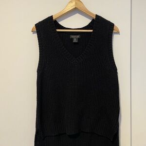 Rachel Zoe Black V-Neck Sweater Vest